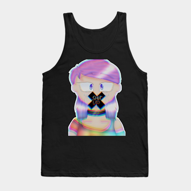 SHUT UP! dark Rose oc design Tank Top by DarkRose